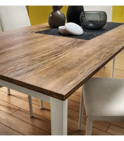 Tavolo Da Cucina Fisso Con Piano Laminato, Impiallacciato O Vetro, Da 120 Fino A 160 Cm. - Art.136