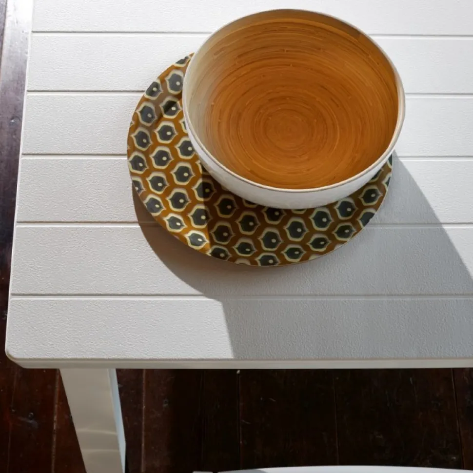 Tavolo Da Giardino Per 3 Di Scab, Con Piano Allungabile Da 170 A 220 Cm In Tecnopolimero.