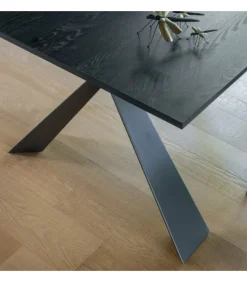 Tavolo Da Pranzo Allungabile Delta At132/160 Di Altacom, Realizzato Interamente In Italia.