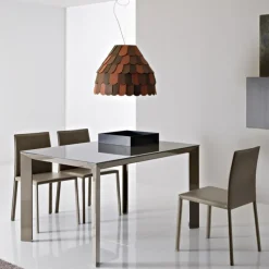 Tavolo Diamante Allungabile Con Basamento In Metallo