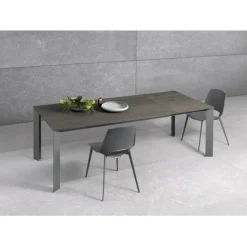 Tavolo Diamante Allungabile Con Basamento In Metallo