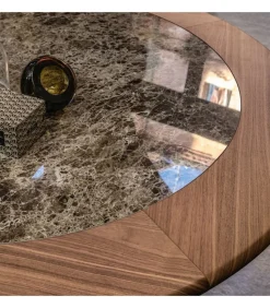 Tavolo Dolly Con Piano Rotondo.