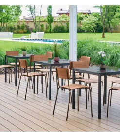 Tavolo Fisso Bios Struttura In Acciaio Laccato