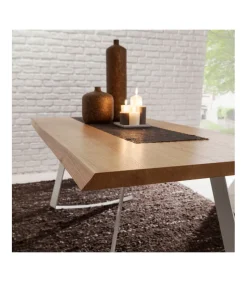 Tavolo Fisso Con Piano In Vari Materiali E Finiture E Base In Metallo. Nelle Misure 170X100 E 200 X 100 Cm