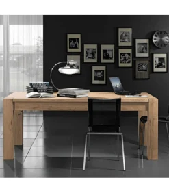 Tavolo Fisso O Allungabile, In Legno Massiccio Di Quercia, Realizzato Interamente In Italia.