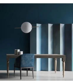 Tavolo Fisso O Allungabile, Con Due Prolunghe Da 50 Cm Ciascuna. 100% Made In Italy.