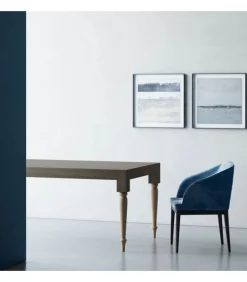 Tavolo Fisso O Allungabile, Con Due Prolunghe Da 50 Cm Ciascuna. 100% Made In Italy.