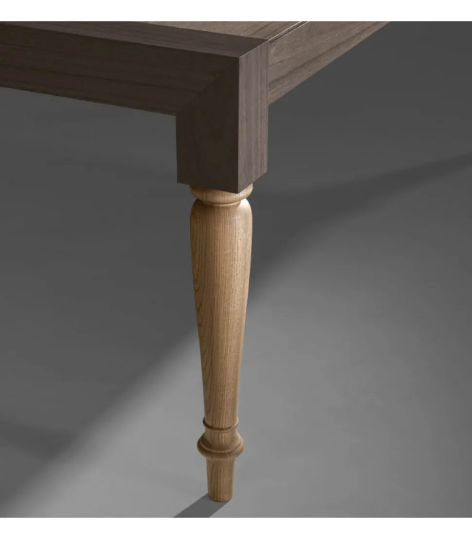 Tavolo Fisso O Allungabile, Con Due Prolunghe Da 50 Cm Ciascuna. 100% Made In Italy.