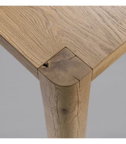 Tavolo Fisso O Allungabile, Con Piano In Listellare Impiallacciato, Disponibile In , E .