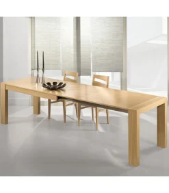 Tavolo Fisso O Allungabile Con Apertura Telescopica In Metallo E Piano Impiallacciato In Vernici Igienizzanti.