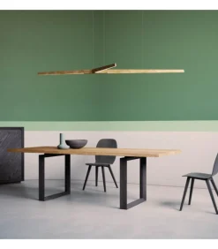 Tavolo Frame Di Pizzolato, Con Piano Fisso O Allungabile, In Diversi Tipi Di Legno.