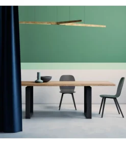 Tavolo Frame Di Pizzolato, Con Piano Fisso O Allungabile, In Diversi Tipi Di Legno.