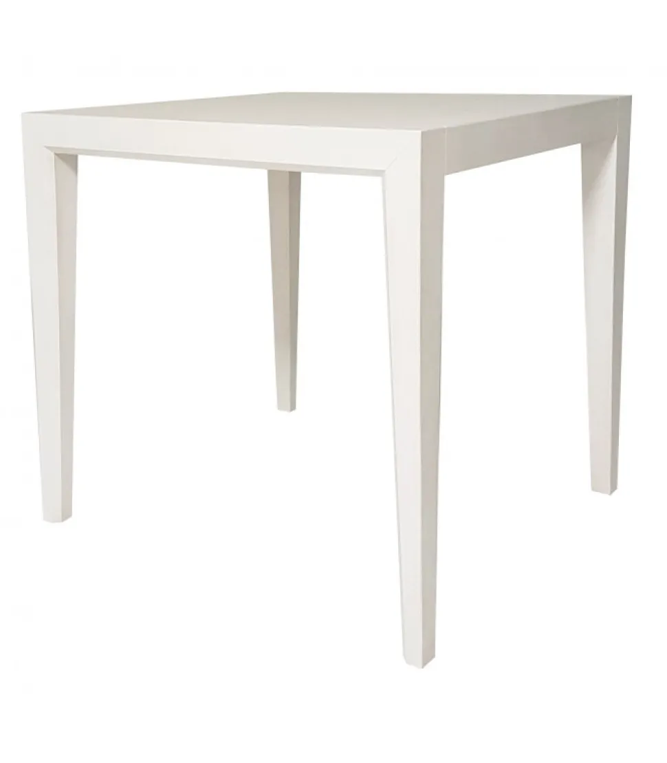 Tavolo In Frassino Laccato Bianco