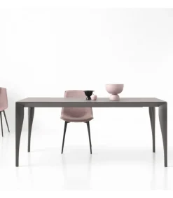 Tavolo Marilyn Con Struttura In Acciaio.