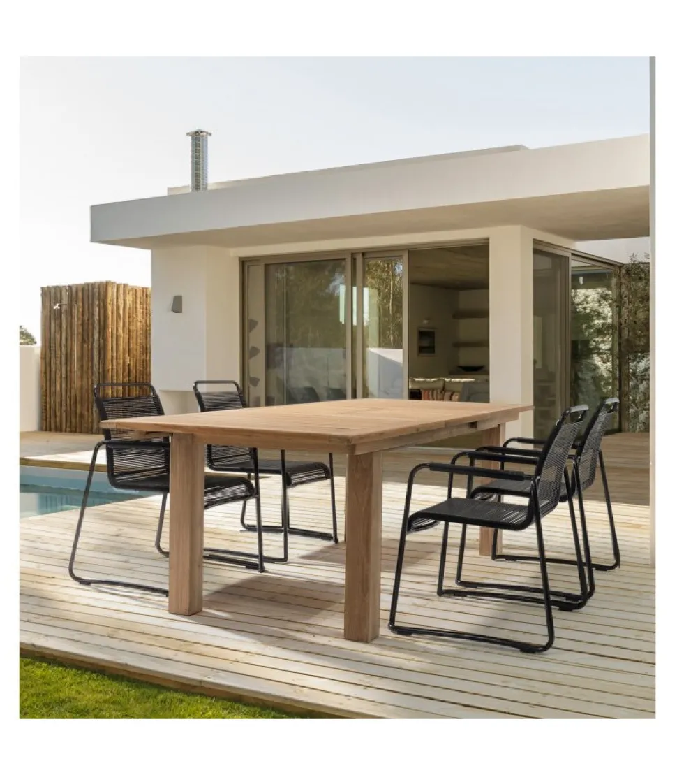 Tavolo Maryland Rett All. 180-240X100