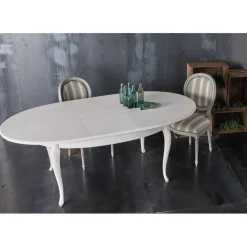 Tavolo Ovale Allungabile 604 In Finitura Shabby Chic