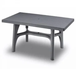 Tavolo Per L'Outdoor Intrecciato Di Scab, In Tecnopolimero Adatto A Diverse Temperature E Condizioni Metereologice.