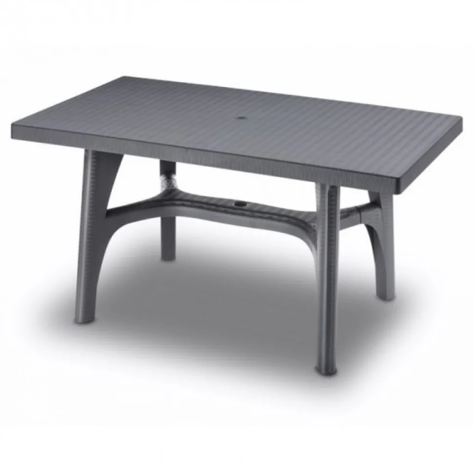 Tavolo Per L'Outdoor Intrecciato Di Scab, In Tecnopolimero Adatto A Diverse Temperature E Condizioni Metereologice.