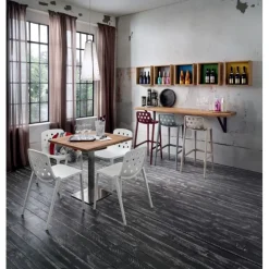 Tavolo Quadrato Per Bar E Ristoranti Con Base In Inox, Misu80X80 E 90X90