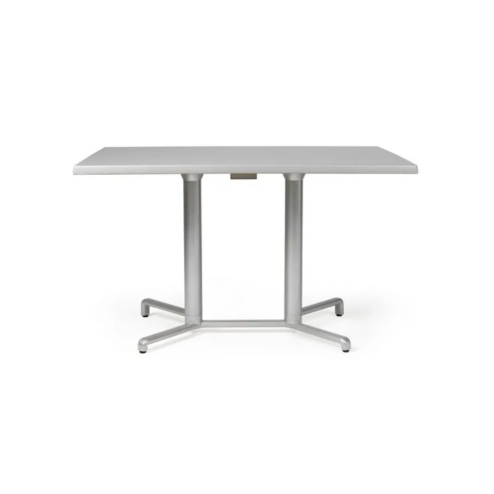 Tavolo Rettangolare Scudo Double Per Esterni Impilabile E Ribaltabile