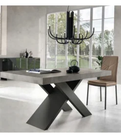 Tavolo Roma: Stile E Versatilita Con Gambe Incrociate E Finiture Personalizzate