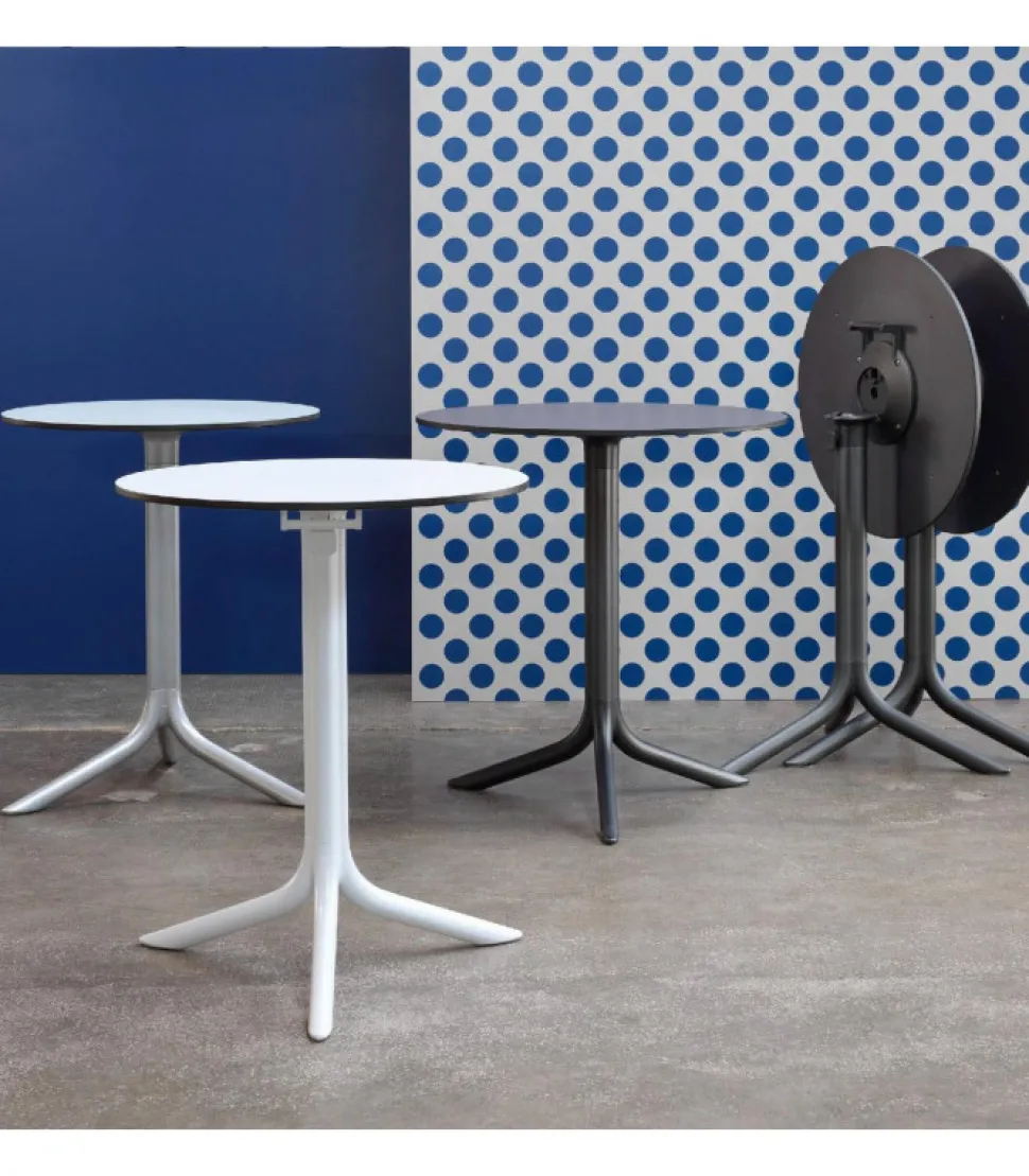 Tavolo Rotondo Flute Per Esterni E Ribaltabile