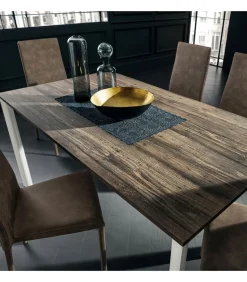 Tavolo Super Allungabile Con 3 Allunghe E Piano Laminato Da 90Fino A 160 Cm. - Art.136S