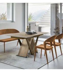 Tavolo Tritone 160 Allungabile Con Struttura In Laminato.