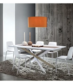 Tavolo Tv126 Con Piano Da 30Mmin Hpl, Fenix Oimpiallacciato Rovere Naturale