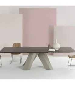 Tavolo Twist Con Allunghe Da Entrambi I Lati.