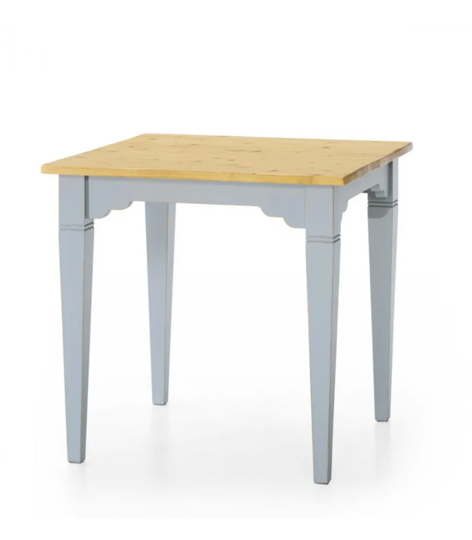 Tavolo Vietri Shabby In Legno Laccato Azzurro By Classico Italiano