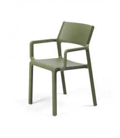 Trill, La Sedia Con Braccioli Per Interni Ed Esterni In Polipropilene Rinforzato In Fibra Di Vetro