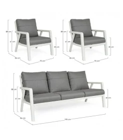 Truman Set 3 Pezzi Salotto