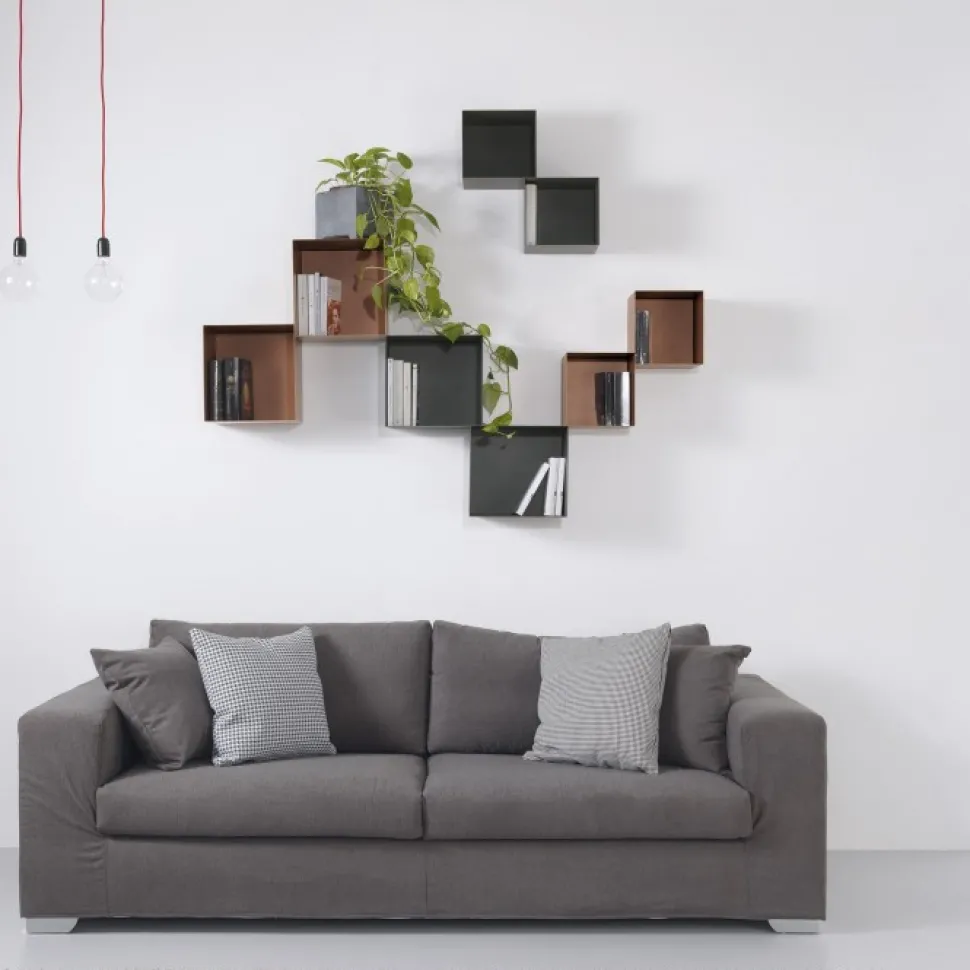 Twin, Il Modulo Pensile Componibile A Giorno In Metallo