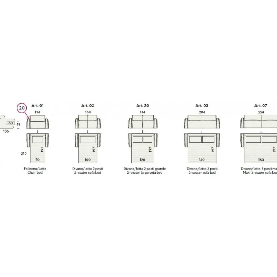 Tyson, Comodo Divano E Pratico Letto Dalle Linee Solide
