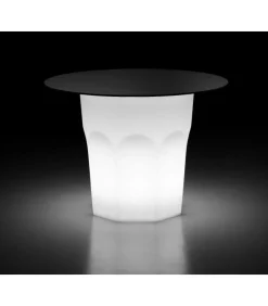 Vaso Arredo In Polietilene Per Outdoor, Accessoriabile Di Luce A Led E Fissaggio A Terra.