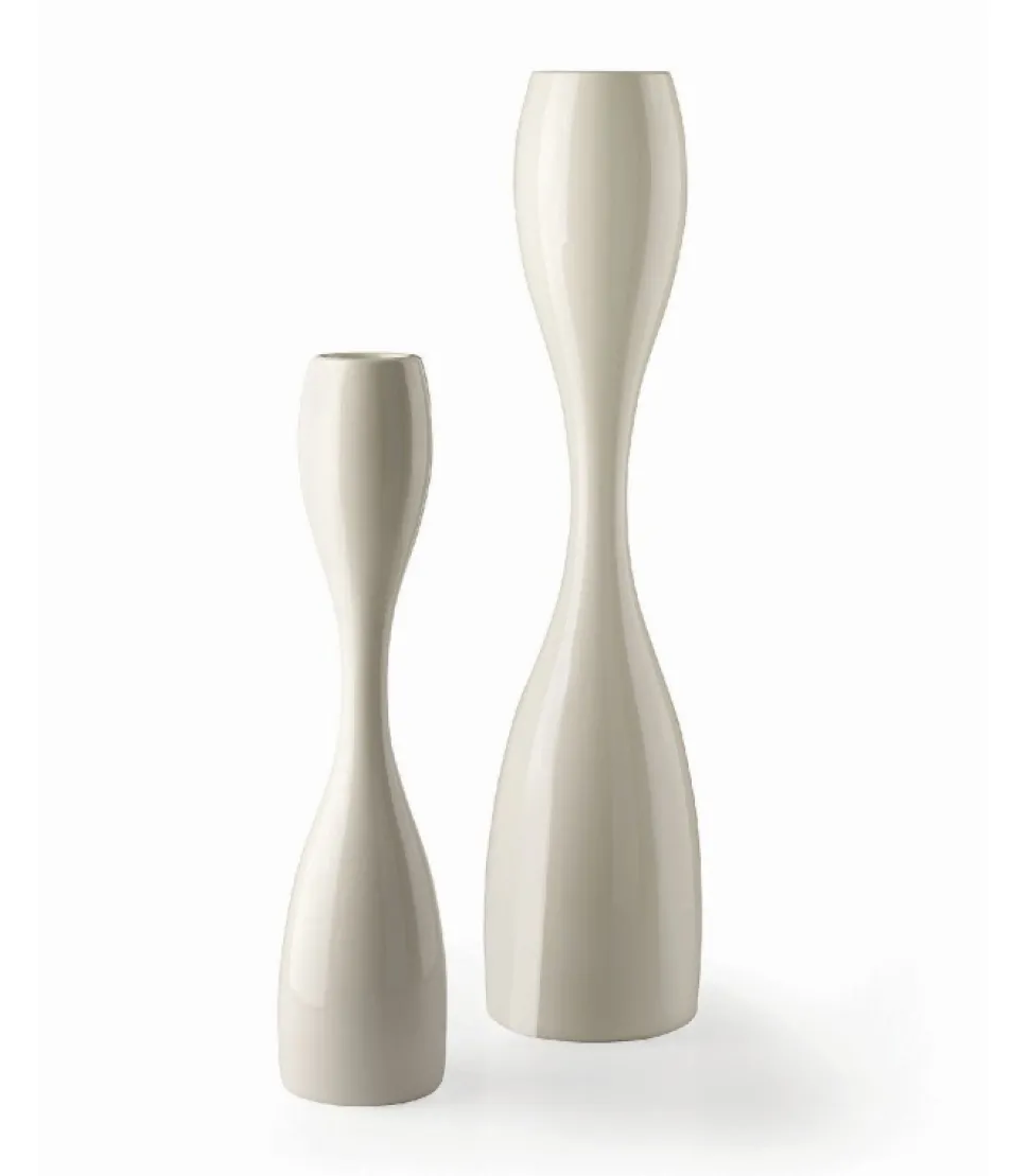 Vaso D'Arredo In Polietilene, Per Indoor E Outdoor. Disponibile Nelle Finiture Bianca E Nera.