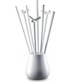 Vaso Drop Di Plust, Accessoriabile Di Luce A Led E Kit Di Fissaggio A Terra.