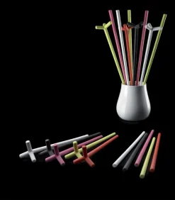 Vaso Drop Di Plust, Accessoriabile Di Luce A Led E Kit Di Fissaggio A Terra.