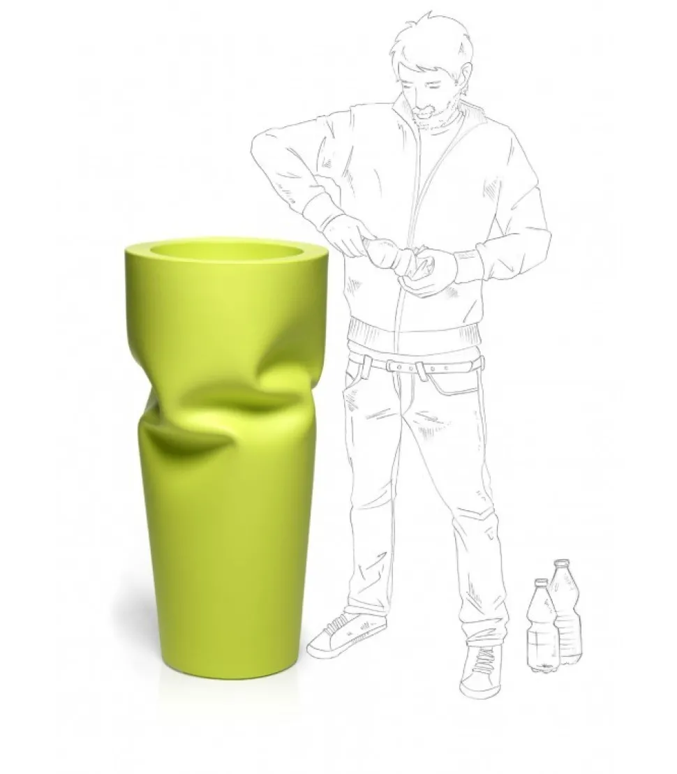 Vaso Saving Space, Interamente Realizzato In Italia In Polietilene, Da Plust.
