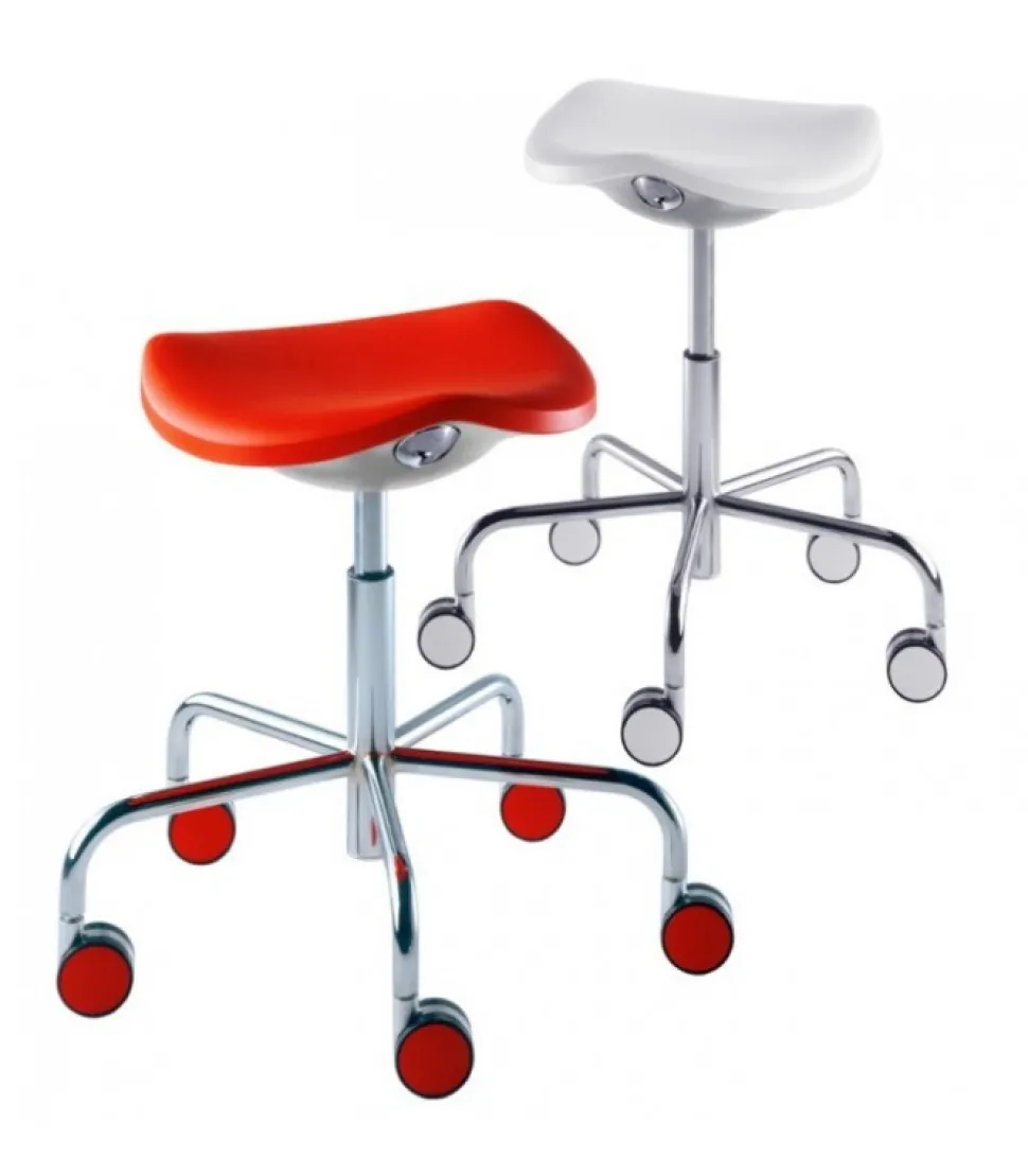 Welcome Lo Sgabello Su Ruote Di Rexite Con Seduta A Sella