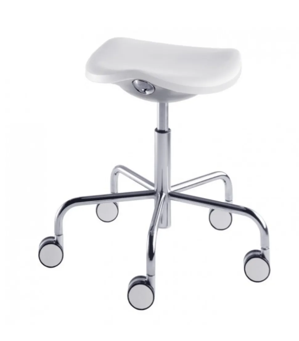 Welcome Lo Sgabello Su Ruote Di Rexite Con Seduta A Sella