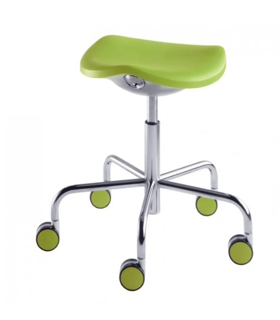 Welcome Lo Sgabello Su Ruote Di Rexite Con Seduta A Sella